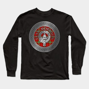 Clan Morrison Crest & Tartan Knot Long Sleeve T-Shirt